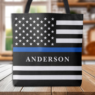 Bolsa Tote Oficial de Polícia Personalizado de Linha Azul Fin