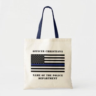Bolsa Tote Oficial de Polícia Thin Blue Line.