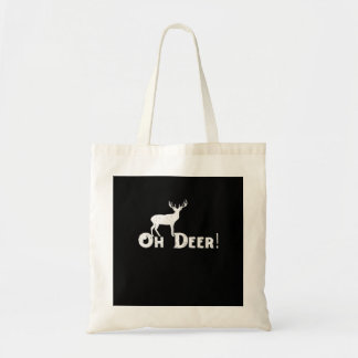 Bolsa Tote Oh Deer Estilo Gráfico Limpo