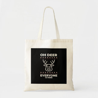 Bolsa Tote Oh Deer Everyone Is Here Modern Style Tote Bag
