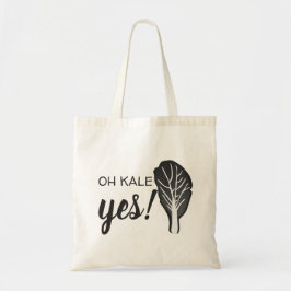 Bolsa Tote Oh Kale Sim ⎢ Saco de Toque de Orçamento