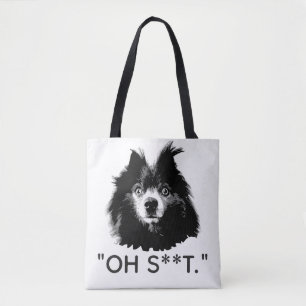 Bolsa Tote "OH S**T" Sacola de Pom Divertida