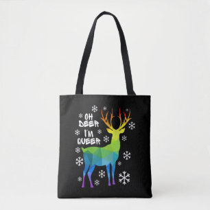 Bolsa Tote Oh Veado Eu Sou Engraçado Gay Lgbt Lgbt No Natal L