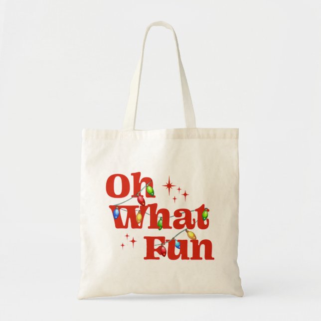 Bolsa Tote Oh What Fun Christmas  (Frente)