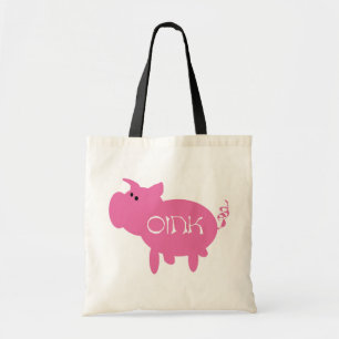 Bolsa Tote Oink camiseta e presentes cor-de-rosa do porco
