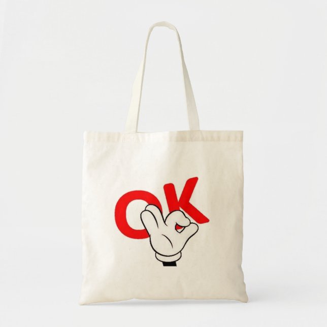 Bolsa Tote ok cara, sim, cara, o cara é engraçado (Frente)
