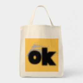 Bolsa Tote : "OK Vibes - Simples e Negrito