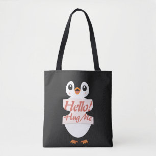 Bolsa Tote Olá! Abrace-me - personalização de fantasia de pin