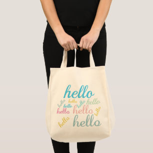 Bolsa Tote Olá, Bonitos presentes de saudação.