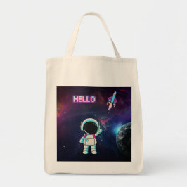 Bolsa Tote Olá do espaço.
