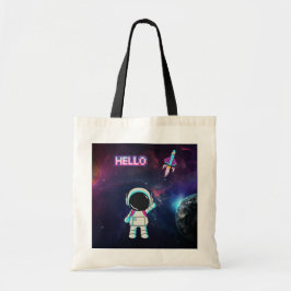 Bolsa Tote Olá do espaço.