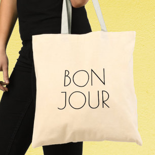 Bolsa Tote Olá, Hello em francês