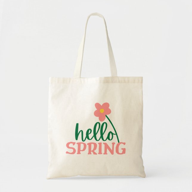 Bolsa Tote Olá Primavera (Frente)