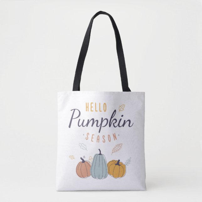 Bolsa Tote Olá, Pumpkin Season (Frente)