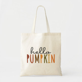 Bolsa Tote Olá, Pumpkin Tote Bag