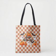Olá Sacola de Halloween Fantasmas e Abóboras