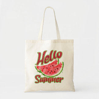 Bolsa Tote Olá Summer | Aquarela Design de melancia