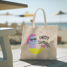 Olá Summer com a tipografia Toalha Tropical Bag