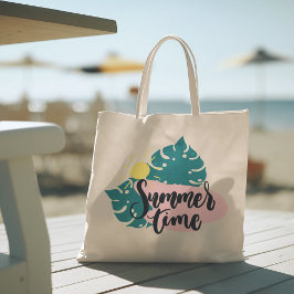 Bolsa Tote Olá Summer com Flamingo Tropical Tote Bag