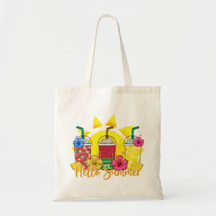 Bolsa Tote Olá Summer Refrescando Fruta tropical Smoothy