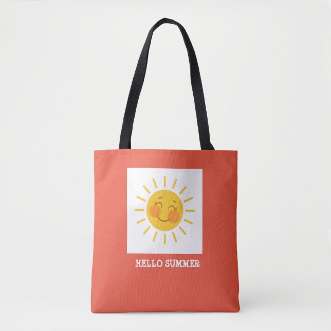 Bolsa Tote Olá Summer Sunburst (Frente)