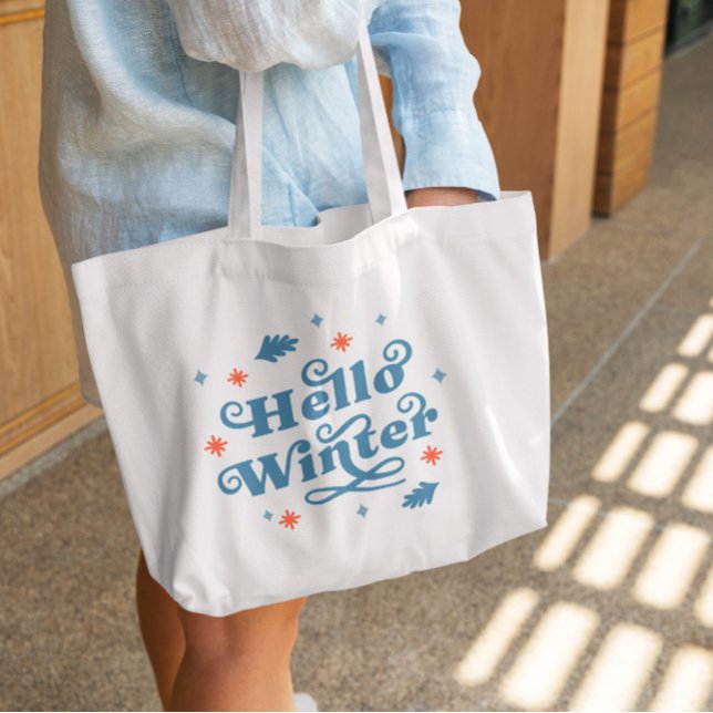 Bolsa Tote Olá Winter (Criador carregado)