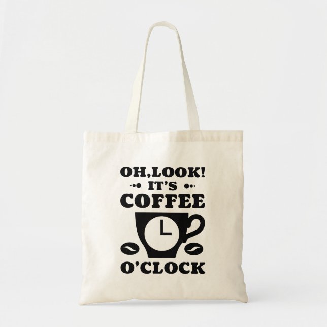 Bolsa Tote Olha! É Café O’Clock (Frente)