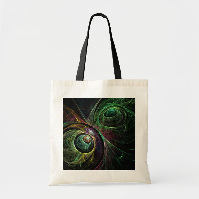 Bolsa Tote Olho para a Abstrato de Arte Olho (Frente)