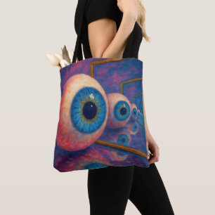 Bolsa Tote "Olhos Além Do Sempre" - Um Retrato Surreal