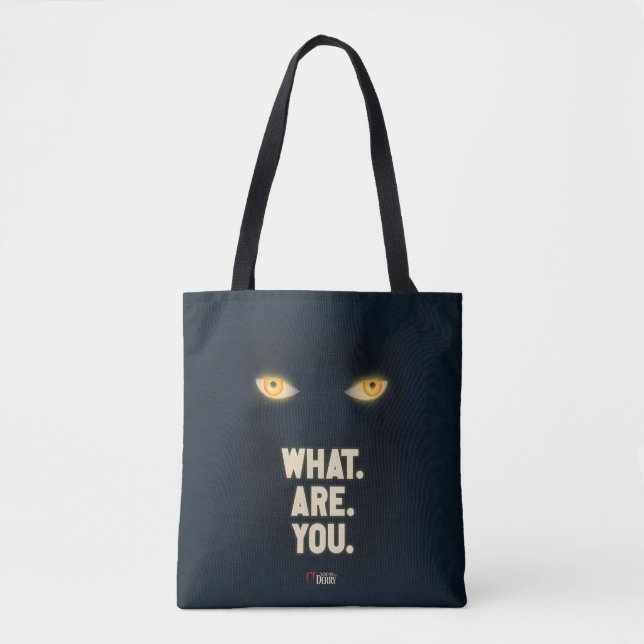 Bolsa Tote Olhos Brilhantes "O Que.Você." (Frente)