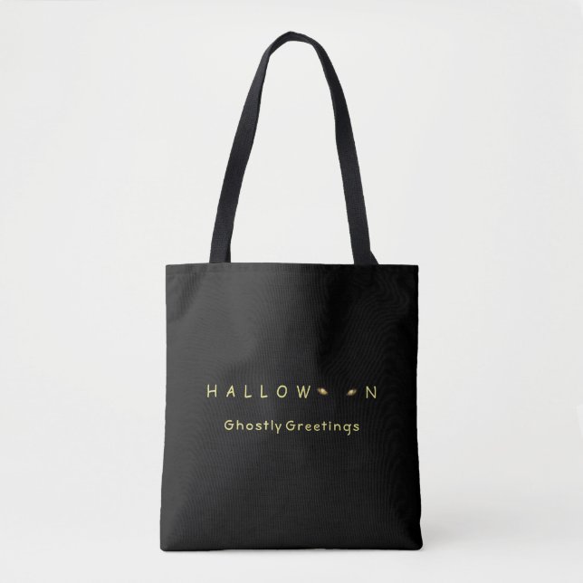 Bolsa Tote Olhos de Gato Halloween (Frente)