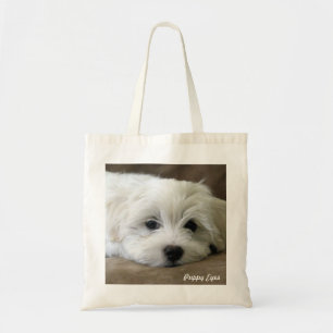 Bolsa Tote Olhos do filhote de cachorro