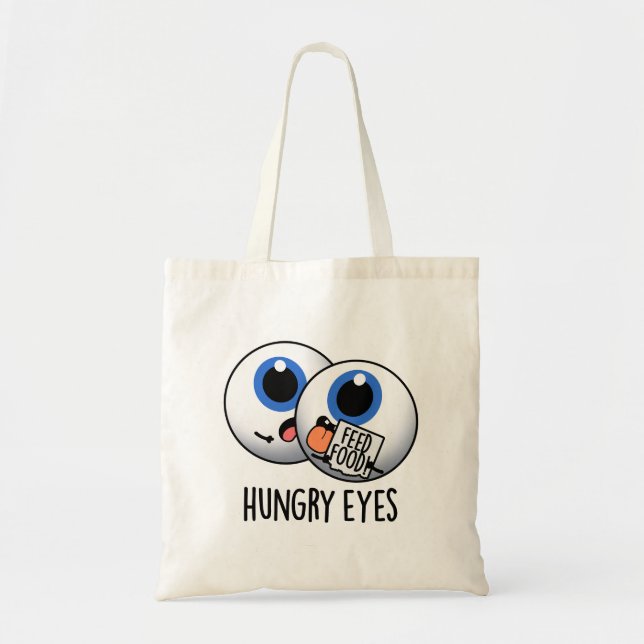 Bolsa Tote Olhos Engraçados Engraçados Pun De Olhos (Frente)
