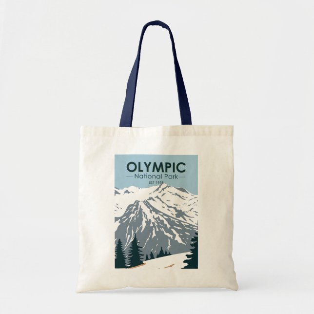 Bolsa Tote Olimpiadas National Park Washington Vintage (Frente)