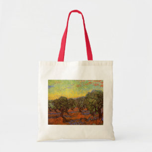 Bolsa Tote Olive Grove, Orange Sky, por Vincent van Gogh