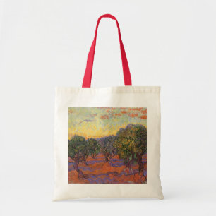 Bolsa Tote Olive Grove, Orange Sky, por Vincent van Gogh
