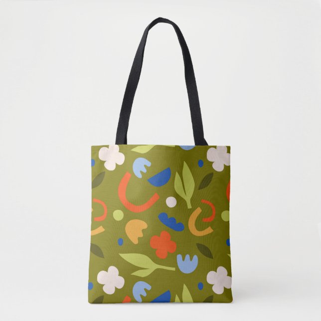Bolsa Tote Olive Meadow (Frente)