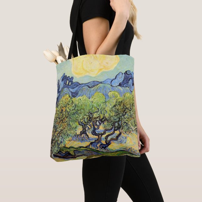 Bolsa Tote Oliveiras com Alpilles por Vincent van Gogh (Close Up)