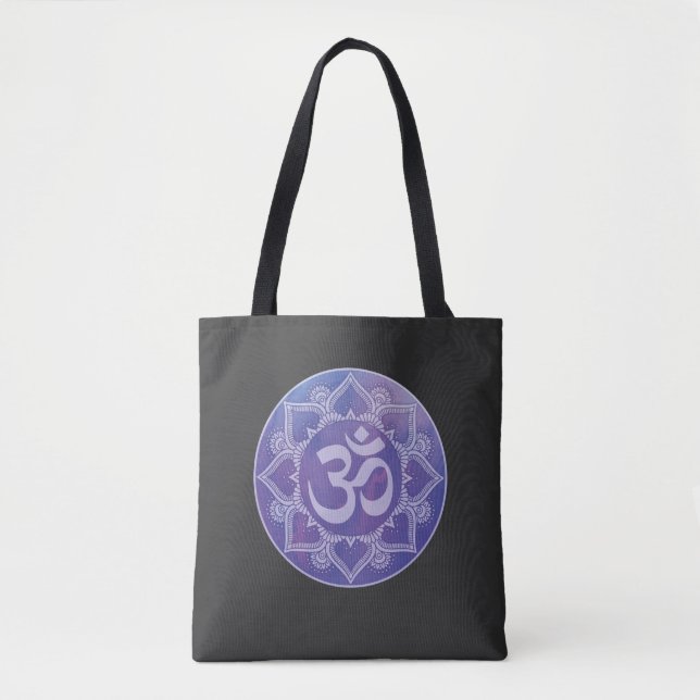 Bolsa Tote Om Mandala Purple (Frente)