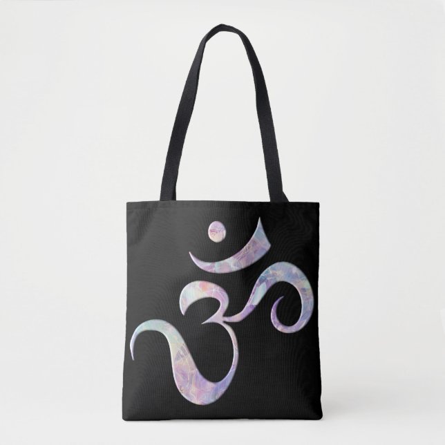 Bolsa Tote Om Marmorizado Rosa (Frente)