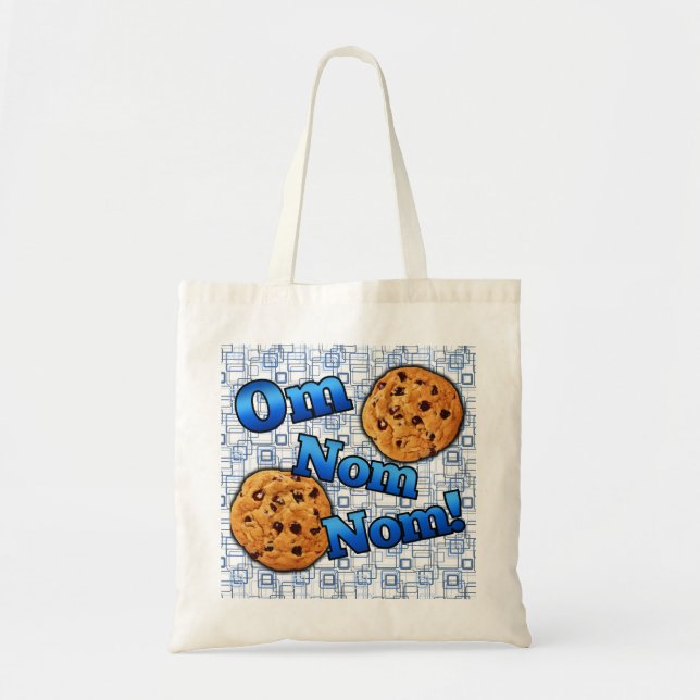 Bolsa Tote OM Nom Nom, biscoitos do amor de Meme (Frente)