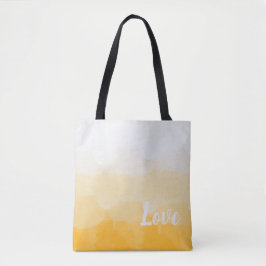 Bolsa Tote Ombre Saffron e Gradiente de Amor Amarelo Solar