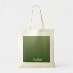 Bolsa Tote Ombre verde personalizado