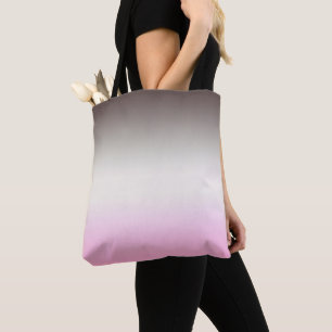 Bolsa Tote Ombro cor-de-rosa cinza