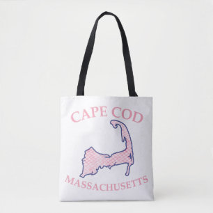 Bolsa Tote Ombro de Silhueta de Cabo de Disquete Rosa Riscado