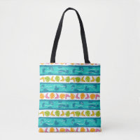 Bolsa Tote Ombro em Comprimentos de Onda - Branco