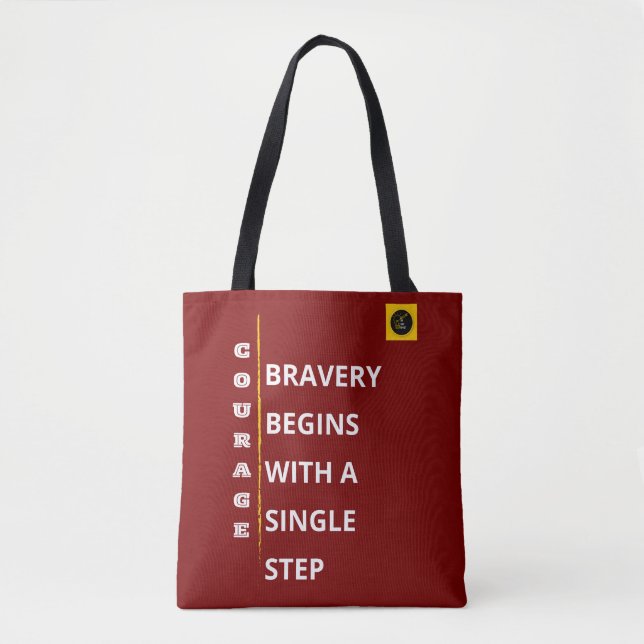 Bolsa Tote Ombro - Vibração Coragem (Frente)