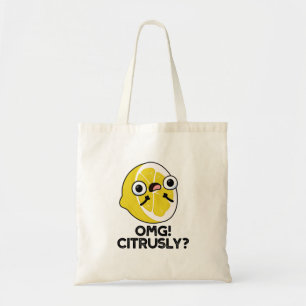Bolsa Tote OMG Citrusly Cute Fruta Citrus Pun