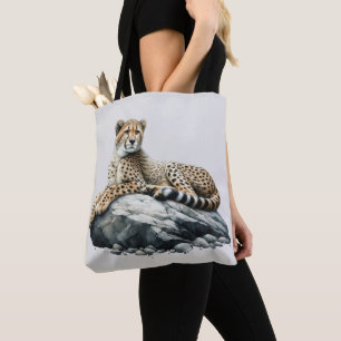 Bolsa Tote Onça-pintada Artística em Aquarela