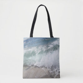Bolsa Tote Onda marítima de espuma oceânica